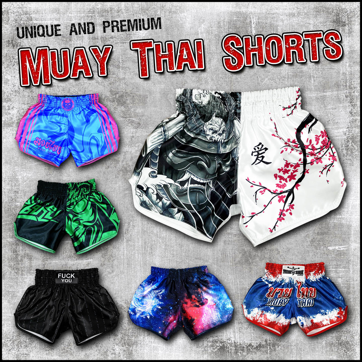 LiiYii Short Muay Thai Short Boxe Thaï Short MMA Kick Boxing pour Femme  Homme Compétition D'entraînement de Combat Blanc XXL : : Mode