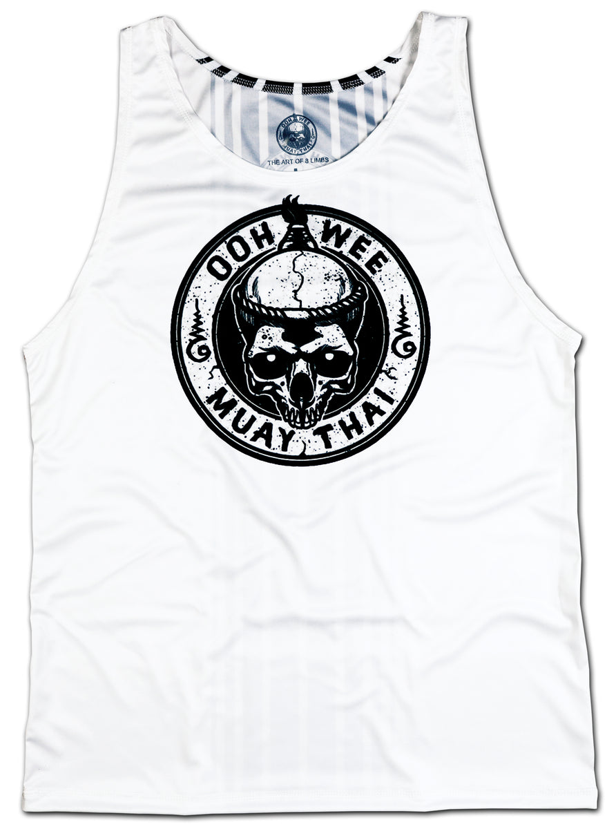 Muay Thai Tank Top - The Art Of The 8 Limbs (White) – Muay Thai Shop