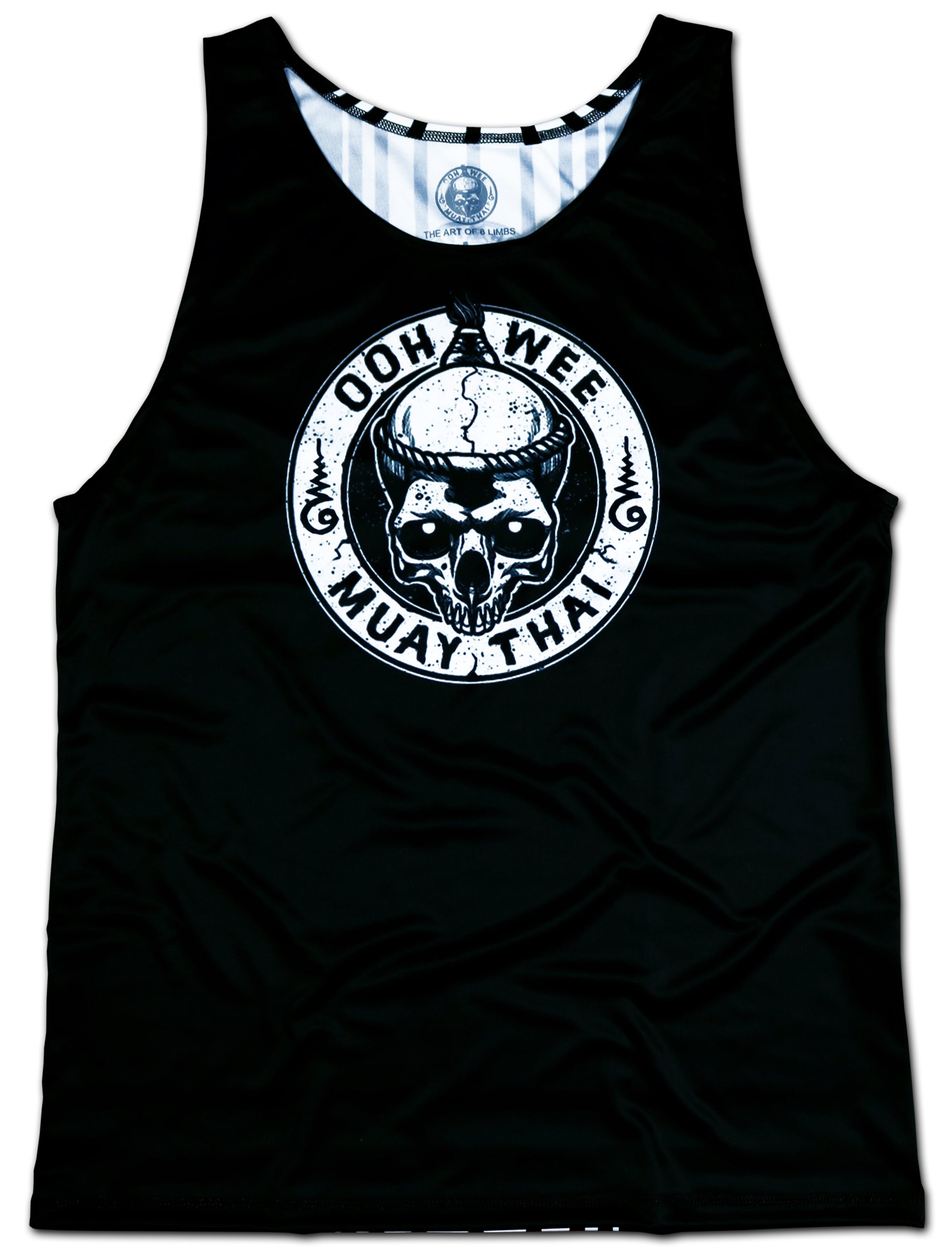 Black Muay Thai Tank Top with white OOHWEE logo