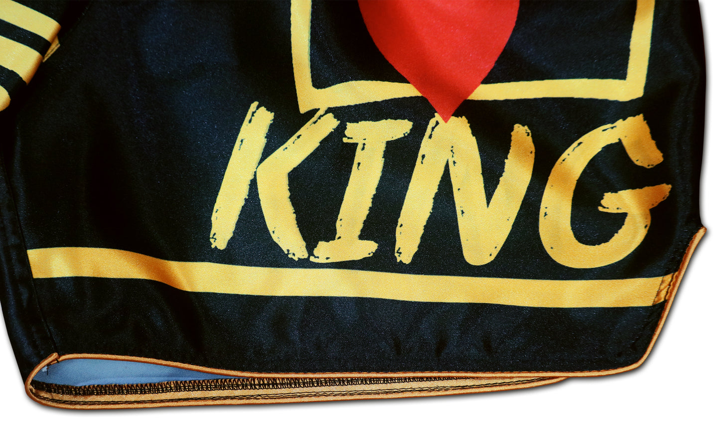 king forever fight shorts black