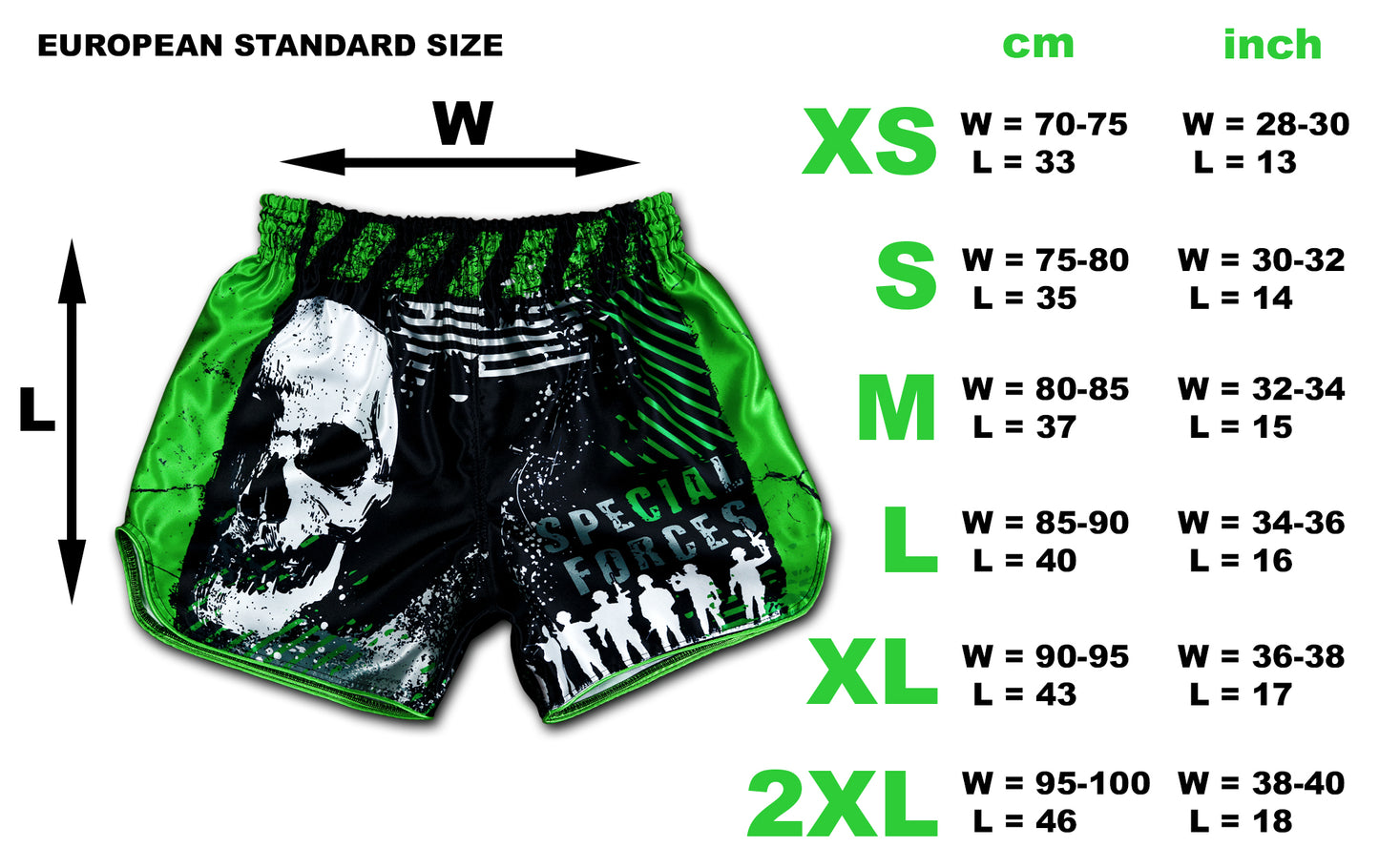 Modern Warfare Special Forces Fight Shorts for Muay Thai and Gamers