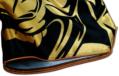 muay thai shorts gold