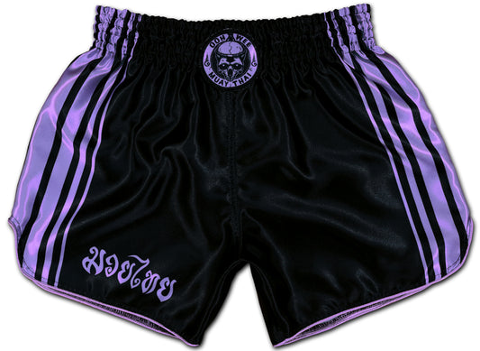 Digital Lavender 💜 Muay Thai Boxing Shorts (black)